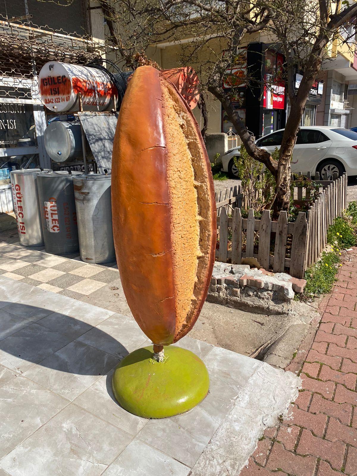 Ekmek maketi yakın çekim